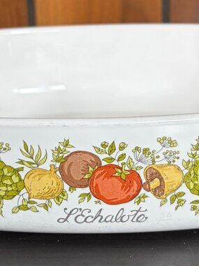 Vintage Corning Ware A-1-B L’Echalote Spice Of Life Casserole Dish 1 Qt No Lid